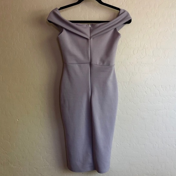 Missguided Dress lavender off shoulder mini - Picture 3 of 11